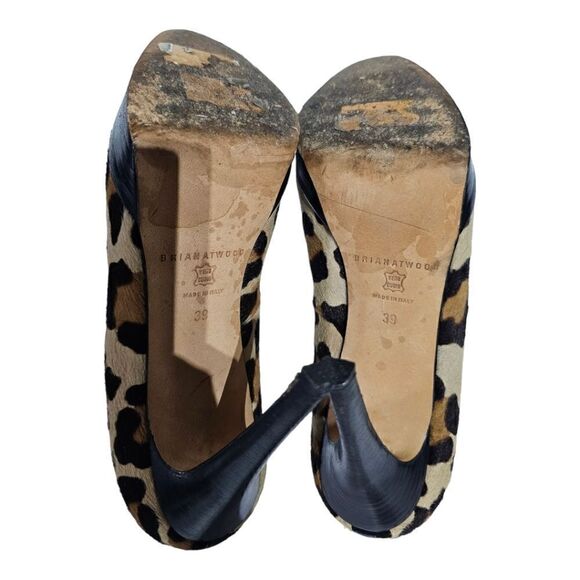 BRIAN ATWOOD Leopard Ponyhair Heels - Size 39‎ - Picture 4 of 8